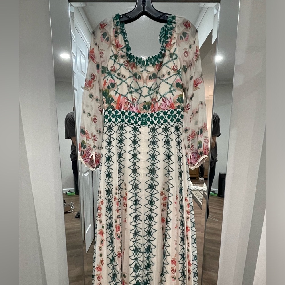 Saloni Denise Midi Dress Size UK 8 or US 4 - Picture 7 of 8